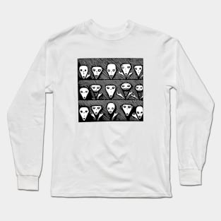 Creepy faces Long Sleeve T-Shirt